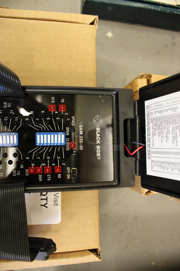 3 Black Box SAM 232-50 Boxes. 3x7x2. 3 Times Your Bid! (Basement: Room 019) - Image 3 of 6