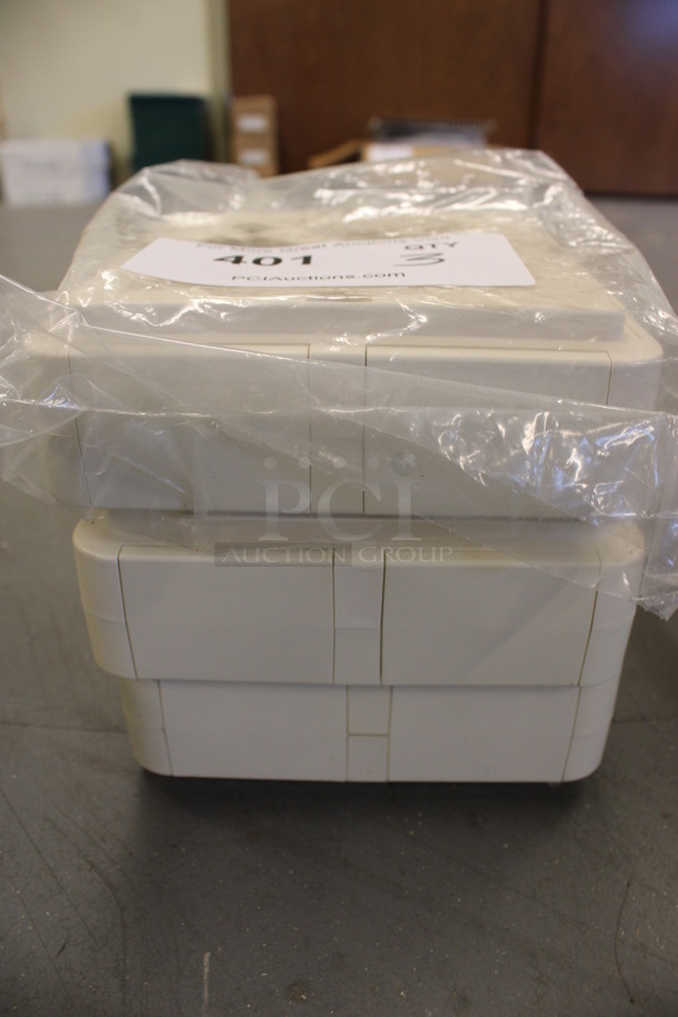 ALL ONE MONEY! Lot of 3 Tan Units. 1 BRAND NEW. 6x6x2. (Basement: Room 019) - Image 4 of 4