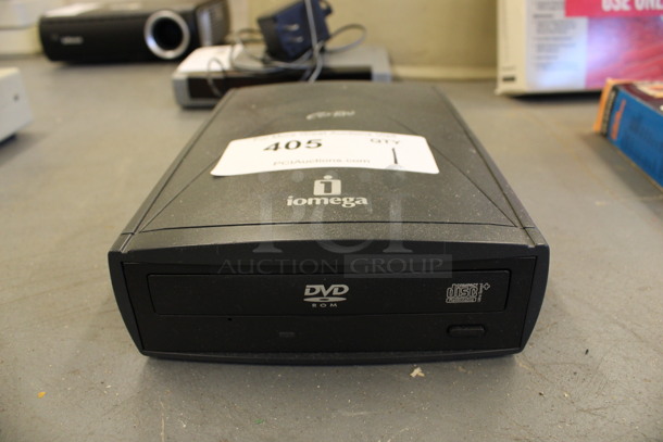 Iomega DVD Player. 6.5x9.5x2. (Basement: Room 019)