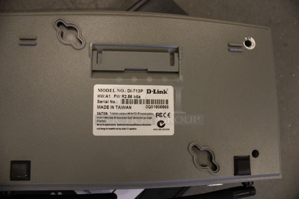 D-link Model Di-713P Wireless Gateway. 9x5.5x1.5. (Basement: Room 019) - Image 4 of 5