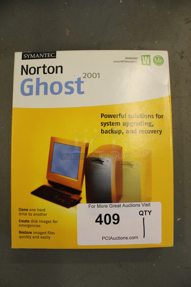 IN ORIGINAL BOX! Symantec Norton Ghost 2001. (Basement: Room 019)