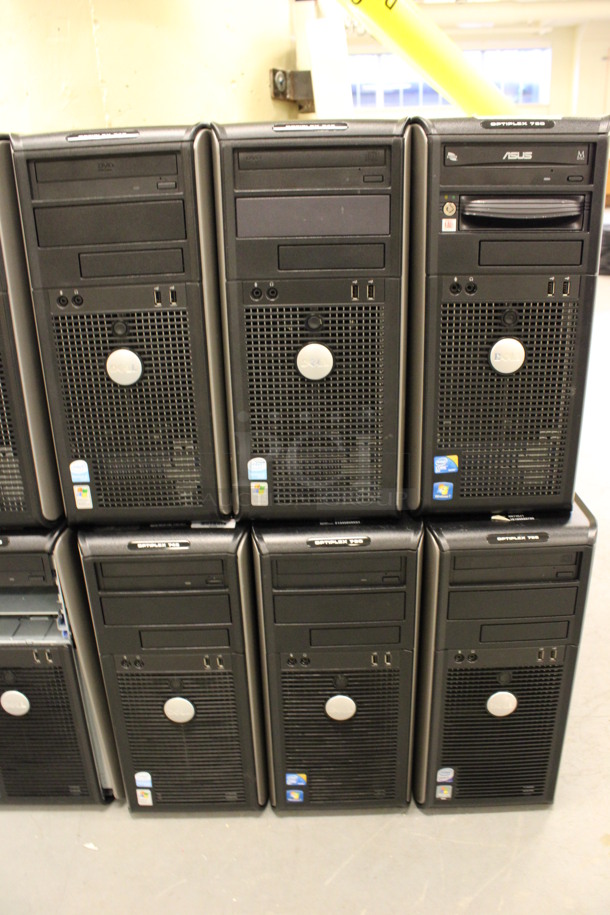 6 Dell Optiplex Computer Towers Including 745 and 780. 7.5x17x16. 6 Times Your Bid! (Basement: Room 019) - Image 2 of 5