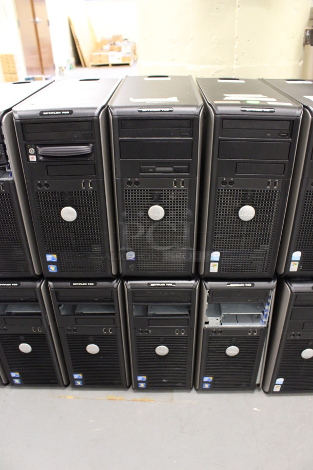 6 Dell Optiplex Computer Towers Including 745 and 780. 7.5x17x16. 6 Times Your Bid! (Basement: Room 019) - Image 1 of 5