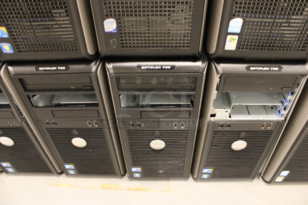 6 Dell Optiplex Computer Towers Including 745 and 780. 7.5x17x16. 6 Times Your Bid! (Basement: Room 019) - Image 3 of 5