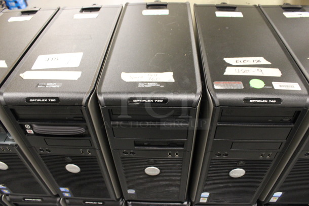 6 Dell Optiplex Computer Towers Including 745 and 780. 7.5x17x16. 6 Times Your Bid! (Basement: Room 019) - Image 4 of 5