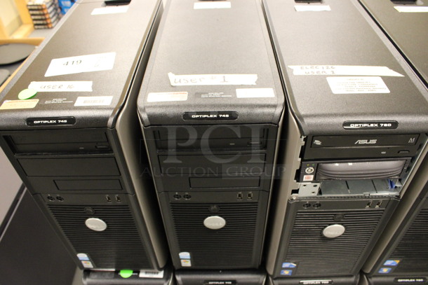 6 Dell Optiplex Computer Towers Including 745 and 780. 7.5x17x16. 6 Times Your Bid! (Basement: Room 019) - Image 3 of 4