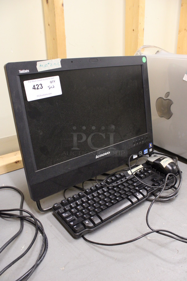 ALL ONE MONEY! Lot of Lenovo ThinkCentre 20" Computer Monitor, Keyboard and Mouse. (Basement: Room 019) - Image 3 of 5