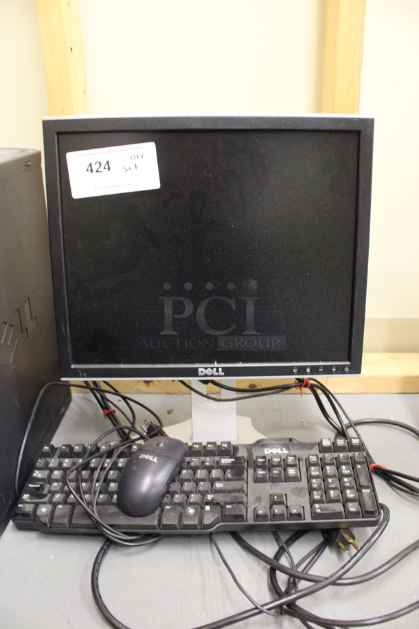 ALL ONE MONEY! Lot of Dell 17" Computer Monitor, Dell Computer Tower, Keyboard and Mouse! (Basement: Room 019) - Image 2 of 5