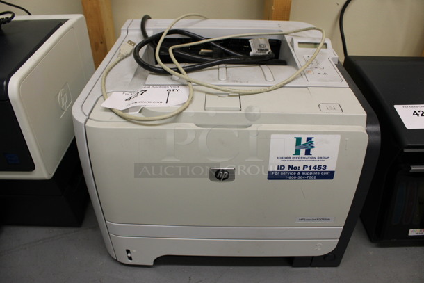 HP LaserJet P2055dn Countertop Printer. 14x15x10.5. (Basement: Room 019)