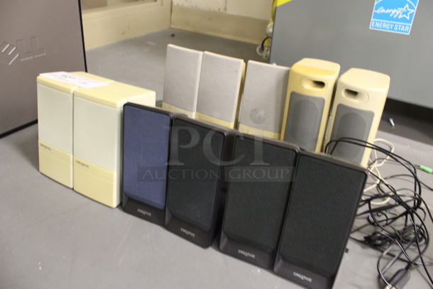 ALL ONE MONEY! Lot of 11 Various Speakers! Includes 3x4x7. (Basement: Room 019) - Image 5 of 5