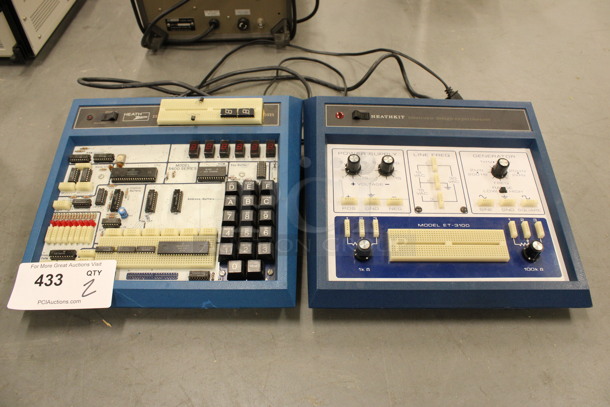 2 Heathkit Electronic Design Simulators Including Model ET-3100 and ETM-3400-A. 12x12x3. 2 Times Your Bid! (Basement: Room 019)