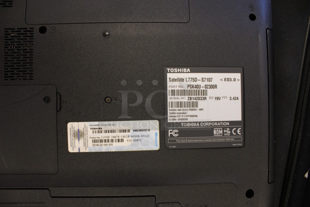 Toshiba Satellite L775D-S7107 17" Laptop in Soft Laptop Case. 17x13x5. (Basement: Room 019) - Image 4 of 6