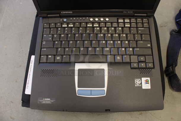 Compaq Evo N150 14" Laptop in Soft Laptop Case. 11x15x3. (Basement: Room 019) - Image 2 of 8