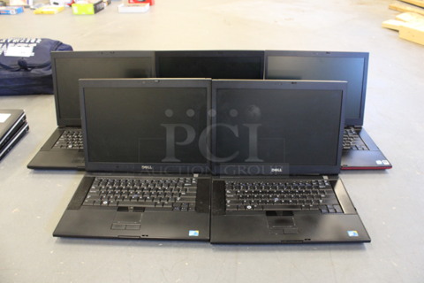 5 Dell Latitude E6500 15.5" Laptops. 5 Times Your Bid! (Basement: Room 019)