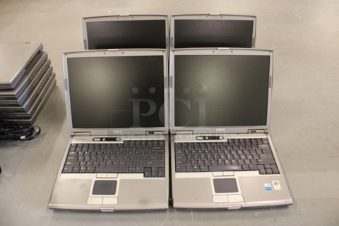 4 Dell Model PP11L Latitude D610 14" Laptops w/ 4 Chargers. 4 Times Your Bid! (Basement: Room 019)