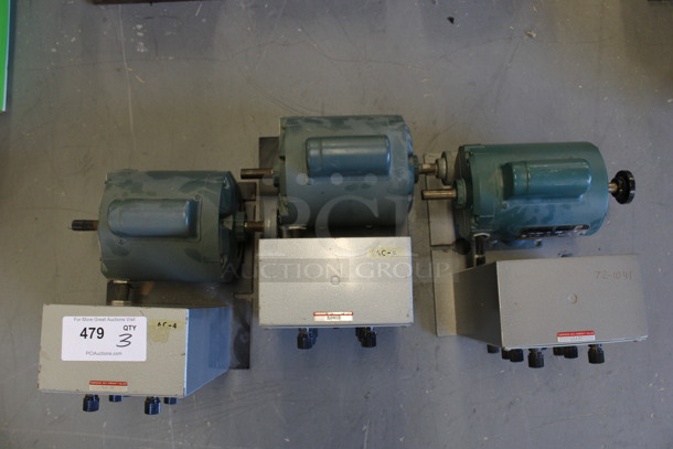 3 Hampden Model CSM-100 Capacitor Start Motors. 12x14x10.5. 3 Times Your Bid! (Basement: Room 019) - Image 5 of 6
