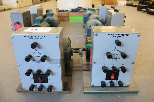 2 Hampden Model IM-100 Induction Motors. 12x14x10.5. 2 Times Your Bid! (Basement: Room 019)