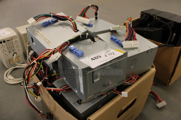 ALL ONE MONEY! Lot of 12 Various Power Supplies Including Dell Model H255E-00. 6x5.5x4.  - Image 2 of 3