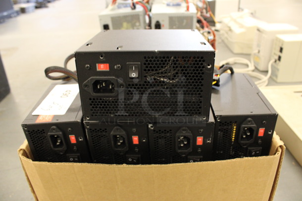 ALL ONE MONEY! Lot of 9 Thermaltake TR2 430W Power Supplies! 5.5x3.5x6. (Basement: Room 019)