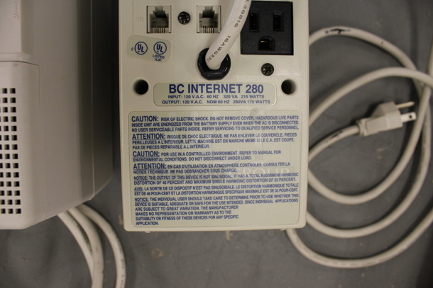 2 Various Items; Tripp Lite Internet Office UPS and BC Internet 280. 4x5.5x8, 5x6.5x8.5. 2 Times Your Bid! (Basement: Room 019) - Image 6 of 6