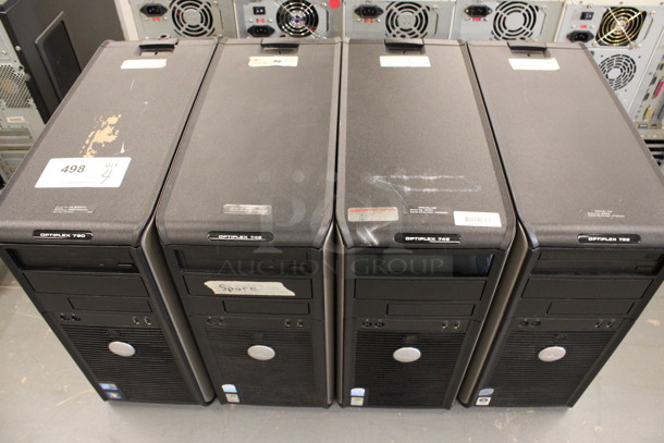 4 Dell Computer Towers Includes Optiplex 780 and 745. 7.5x17x16. 4 Times Your Bid! (Basement: Room 019) - Image 4 of 5