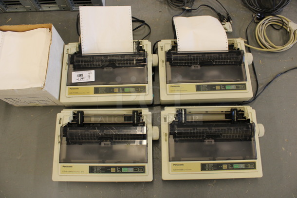 4 Panasonic Model KX-P1150 Countertop Multi Model Printer Typewriters. Comes w/ Box of Paper. 17x12x5.5. 4 Times Your Bid! (Basement: Room 019)