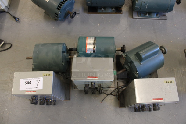 3 Hampden Model 1M-100 Induction Motors. 13x14x10.5. 3 Times Your Bid! (Basement: Room 019) - Image 5 of 6