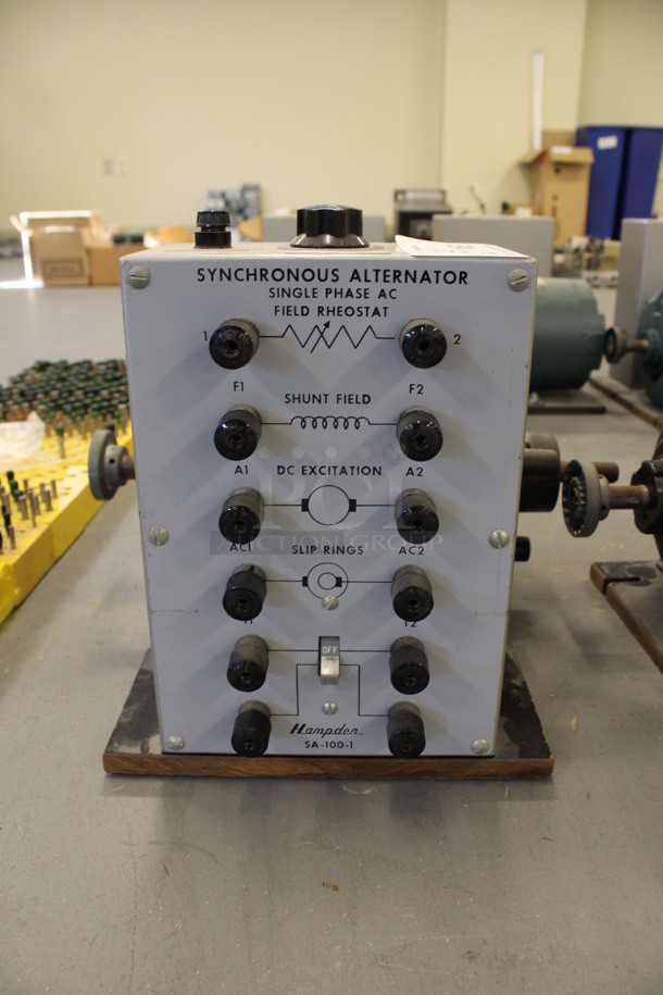 3 Hampden Motors; 2 Model SA-100-1 Synchronous Alternator and 1 Model AG-100 Automotive Generator. 13x14x10.5. 3 Times Your Bid! (Basement: Room 019) - Image 3 of 9