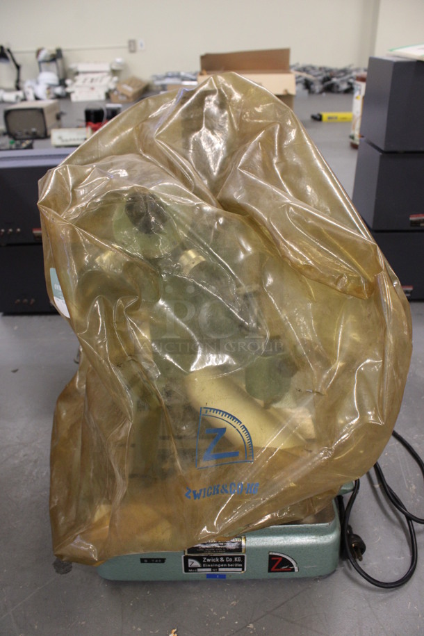 Zwick & Co Model Z 323 Metal Countertop Hardness Testing Machine w/ Cover. 16x14x22. (Basement: Room 019) - Image 9 of 9