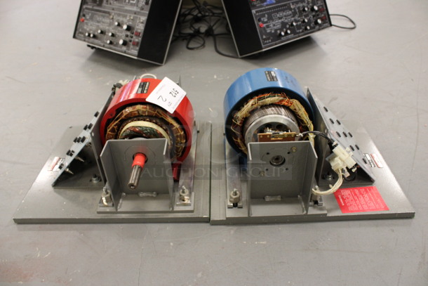 2 Hampden Motors Including 4 Pole Single Phase Motor. 12x13x7. 2 Times Your Bid! (Basement: Room 019)