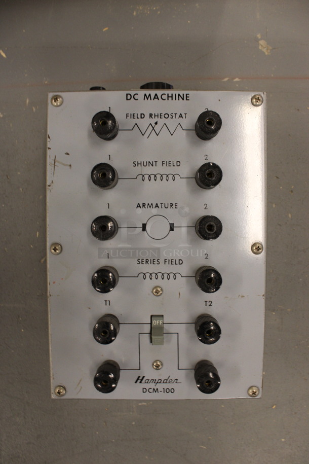 Hampden Model DCM-100 Dc Machine Control Panel. 7x10x6. (Basement: Room 019)