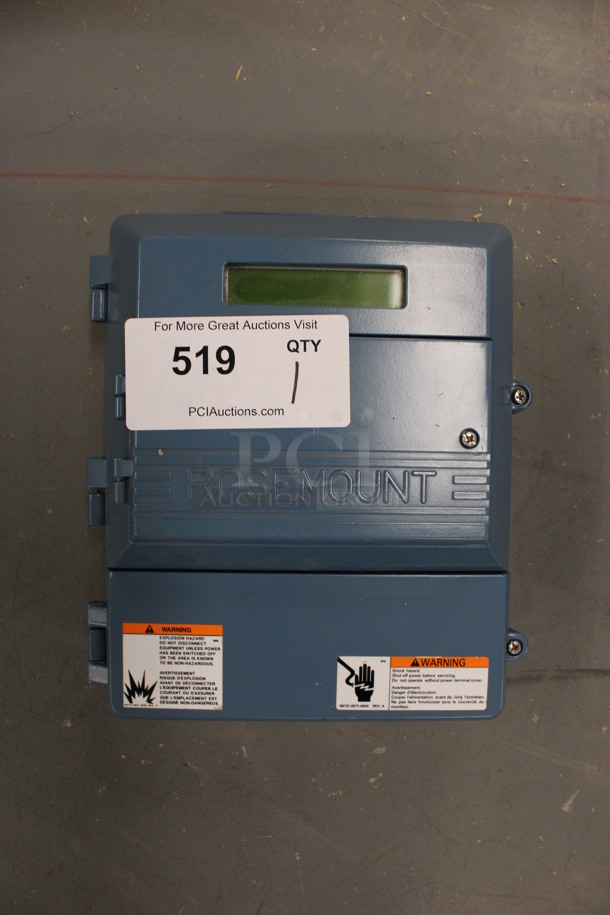 Rosemount Model 8712C Magnetic Flow Transmitter. 9x11x4.5. (Basement: Room 019) - Image 2 of 5