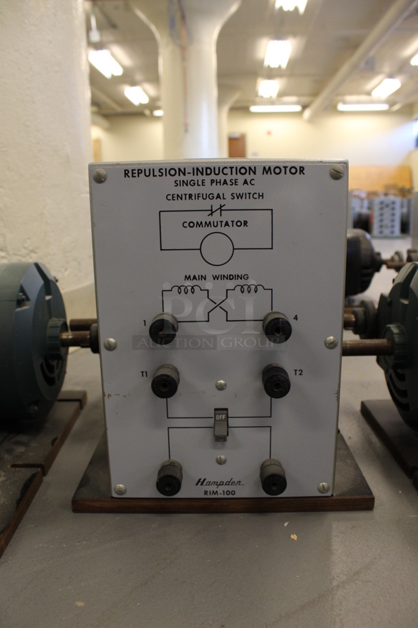 4 Hampden Motors; 3 Model RIM-100 Repulsion Induction Motor and 1 Model CSM-100 Capacitor Start Motor. 13x14x10.5. 4 Times Your Bid! (Basement: Room 019) - Image 3 of 10