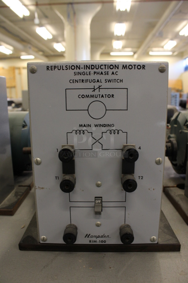 4 Hampden Motors; 3 Model RIM-100 Repulsion Induction Motor and 1 Model CSM-100 Capacitor Start Motor. 13x14x10.5. 4 Times Your Bid! (Basement: Room 019) - Image 4 of 10
