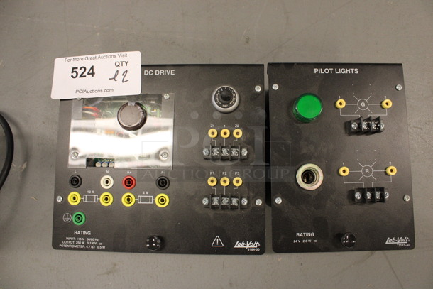 ALL ONE MONEY! Lot of 2 Lab-Volt Units; DC Drive and Pilot Lights. 9x8x3.5, 6x8x3.5. (Basement: Room 019) - Image 1 of 4