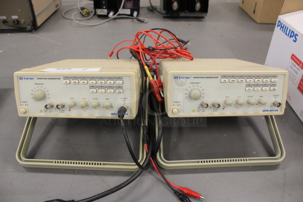 2 Instek GFG-8215A Function Generators. 9x10.5x3.5. 2 Times Your Bid! (Basement: Room 019)