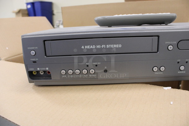 Magnavox DVD VHS Player w/ Remote. 17x9x4. (Basement: Room 019) - Image 2 of 4