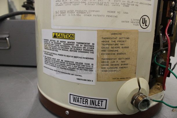 AO Smith Model ECJF Water Heater. 14x14x19. (Basement: Room 019) - Image 6 of 6