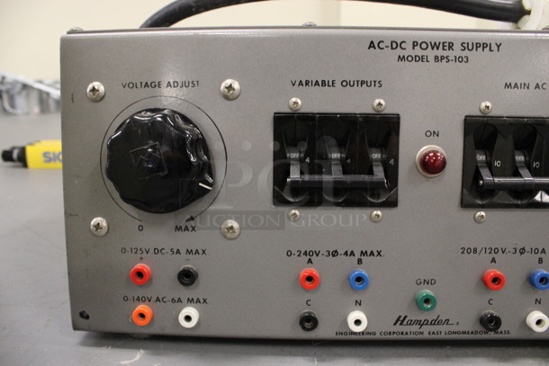 Hampden Model BPS-103 AC-DC Power Supply. 19x14x8.5. (Basement: Room 019) - Image 2 of 5