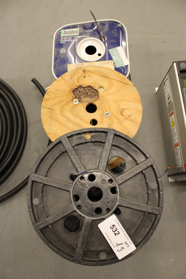 ALL ONE MONEY! Lot of 3 Spools of Wires! Includes 14x14x12. (Basement: Room 019) - Image 3 of 7