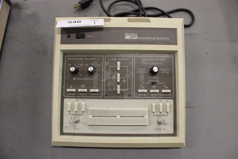 Heathkit Zenith Power Supply / Generator Control Panel. 12x12x4. (Basement: Room 019)
