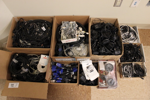 ALL ONE MONEY! Lot of 10 Boxes of Various Wires! (Room 108)