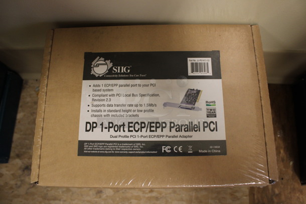 5 BRAND NEW IN BOX! SIIG DP 1-Port ECP/EPP Parallel PCI. 5 Times Your Bid! (Room 108)