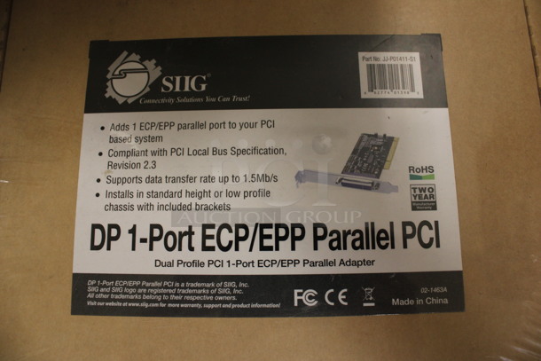 5 BRAND NEW IN BOX! SIIG DP 1-Port ECP/EPP Parallel PCI. 5 Times Your Bid! (Room 108) - Image 2 of 3
