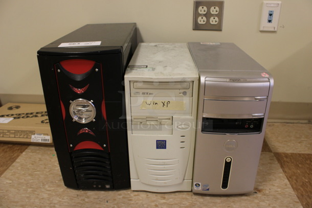 3 Various Computer Towers. Includes 8x19.5x16.5, 7x16x14. 3 Times Your Bid! (Room 108)