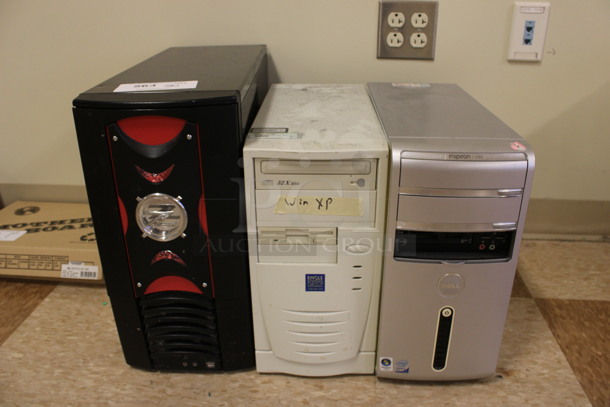 3 Various Computer Towers. Includes 8x19.5x16.5, 7x16x14. 3 Times Your Bid! (Room 108) - Image 1 of 5