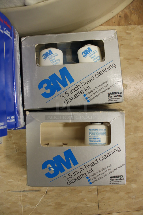ALL ONE MONEY! Lot of 6 Verbatim Head Cleaning Kits and 2 3M 3.5 Inch Head Cleaning Diskette Kits! (Room 108) - Image 2 of 3