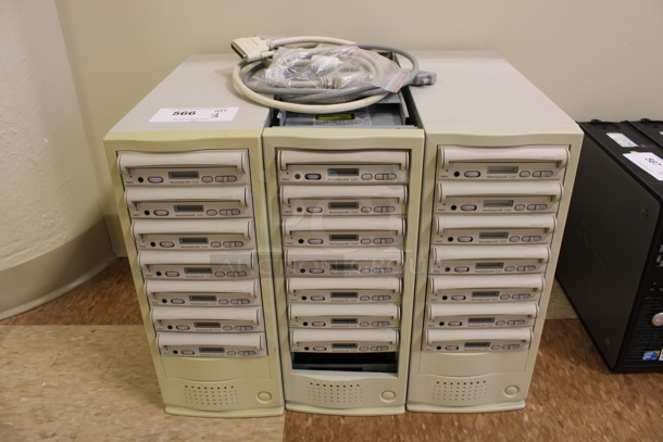 3 Towers w/ 7 NEC MultiSpin 6X Units In Each. 7x17x17. 3 Times Your Bid! (Room 108)