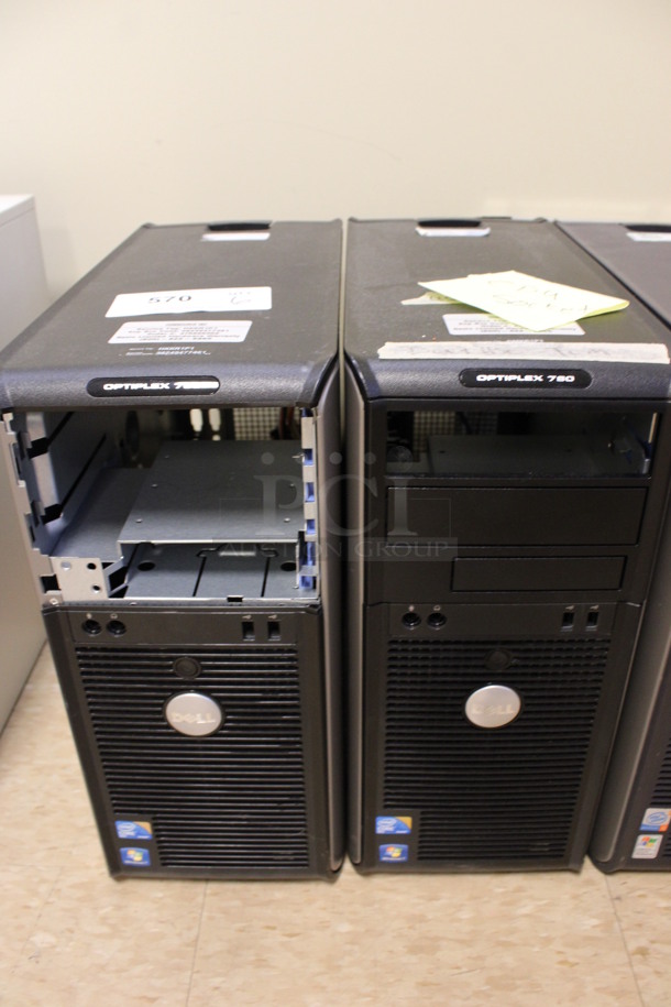 6 Dell Optiplex 760 Computer Towers. 7.5x17x16. 6 Times Your Bid! (Room 108) - Image 2 of 6