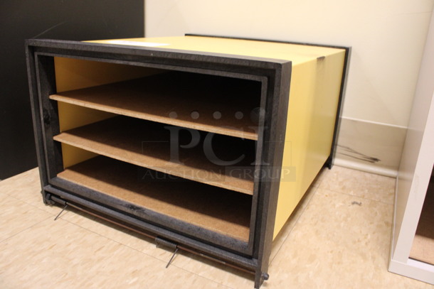 Wood Pattern Shelving Unit. 14x16.5x9.5. (Room 108) - Image 3 of 3